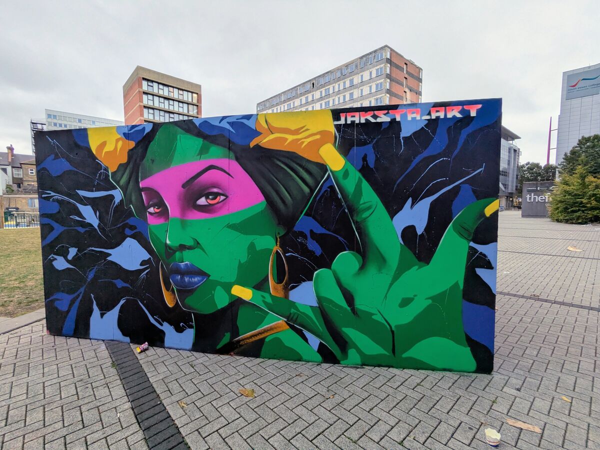 Southend street art mural by Jaksta Art